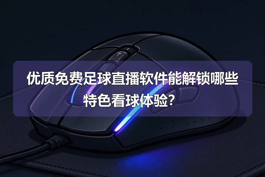 优质免费足球直播软件能解锁哪些特色看球体验?